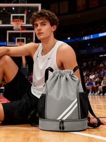 SEYATULLH 1个大容量抽绳运动背包，时尚健身包，带内袋，防水耐用的尼龙牛津布面料，底部鞋仓，侧面网袋，宽抽绳设计，男女皆宜，是足球、篮球、旅行、瑜伽、游泳、骑行的理想之选，也可作单肩包或圣诞礼物。 - 彩色 - 查看 12