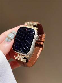 Advanced Leather Bracelet Strap, Compatible With 38/40/41/42/44/45/46/49mm Dials, Compatible With Apple Watch Ultra/Se11/10/9/8/7/6/5/4/3/2/1 Series Straps - 42/44/45/49mm (s10) 46mm - View 4