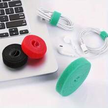 1条多用途捆扎带，电缆扎带，家居整理扎带，园艺扎带，电线固定带，魔术贴扎带，电缆扎带，多功能电线管理，电缆固定扎带，电缆捆扎器，整理带 - 彩色 - 查看 5