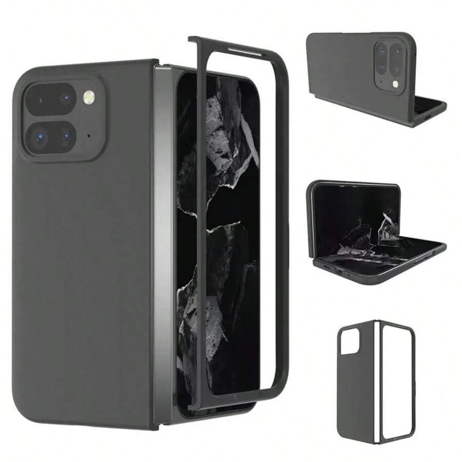 Googe Pixel 10 9 Pro Fold ケース カバー ワイヤレス充電 全面保護 カメラ保護 キズ防止 Googl Pixel 10 Pro Fold 保護ケース Googl Pixel 10 Pro Fold 保護カバー 指紋防止 液晶面保護 傷防止 PC シンプル グーグルピクセル フォールド 10 スマホケース 純色 おしゃれ - ブラック - チェックする 1