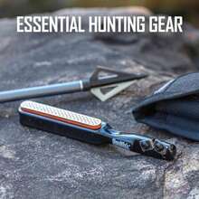 Smith's 50047 Edgesport - Afilador de cuchillo y punta ancha - Afilador portátil - Afilador de herramientas de caza y tiro con arco - Bolsa de transporte - Carburo y piedra de diamante - Afilador de(default) - Multicolor - Ver 4