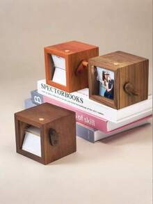 Custom Handmade Flip Book Photo Frame , Personalized Wood Hand-Cranked Animation Box, 8 Photos Display, Memorial Album With Beech/Black Walnut Fram, Suitable For Couples, Birthday, Anniversary, Christmas - Multicolor - View 8