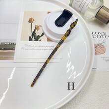 1pc Women's Fashion Minimalist Elegant Acrylic Hair Clip, Suitable For Daily Wear Hair Bun Hair Pin Hair Bun Maker Bun Hair Piece Hair Styling Pins, School Stuff, Hair Accerssories - 彩色 - 查看 15