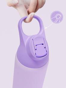 Bình nước giữ nhiệt bằng thép không gỉ 710ml (24oz/710ml) có ống hút và tay cầm, hai lớp cách nhiệt giữ lạnh đến 36 giờ, nắp chống rò rỉ Tritan, thích hợp cho thể thao và du lịch. - Màu tím - Xem 6