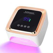 57W UV LED Nail Lamp, Rechargeable Gel Nail Dryer With Timer, Auto Sensor, LCD Display And Large Screen, Nail Art Tool - White - View 9