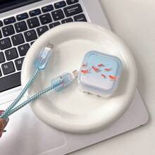 5 pièces Kit de protection pour chargeur et câble de données pour Apple 14 Pro Max/13/12/11, accessoire de téléphone portable, dispositif de protection de chargeur de téléphone portable. Convient pour les cadeaux de la Saint-Valentin, les cadeaux pour femmes et les cadeaux d'anniversaire