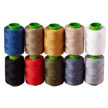 Benang Denim Tebal 10 Warna, Benang Jahit Kasar 3 Lapis untuk Memperbaiki Jeans, Selimut, Ransel, Pakaian, dan Lainnya - MultiWarna - View 10