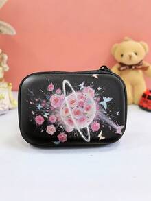 Butterfly Heart Shaped Storage Bag, Can Hold Cables, USB Data Cables, SD Cards, Hard Drives, Mice, Bluetooth Earphones And More - Multicolor - View 5