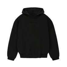 ESSENTIALS Fear Of God Hoodie Unisex Pullover Hoodie, Men&Women Oversized Fit, Relaxed, Comfortable Fit Through The Body, Streetwear Styling With Function Pockets Embrace A Modern, Color: Light Grey Heather, Black, Charcoal, Apricot, White - 黑色 - 查看 12