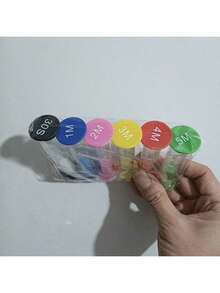 6个/8个彩色计时器,小型沙漏计时器,沙漏装饰,派对装饰,节日用品,家居装饰,生日礼物,返校礼物,情人节小礼物 - 多色2 - 查看 21