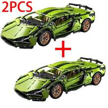 sycvi 1200pcs Technic Series Racing Car Model Building Blocks - Adult Version - 1:14 Scale - Build Supercar With Bricks - Suitable For Adults - Gift - Multicolor - View 15