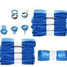 Recambio de bolsas para pañales, forro de cubo de pañales, bolsas de basura para pañales a prueba de olores y gruesas, adecuadas para baby shower, decoración del hogar, regalos, a prueba de fugas y resistentes a los olores de material PEVA, fácil de rasgar - azul - Ver 5