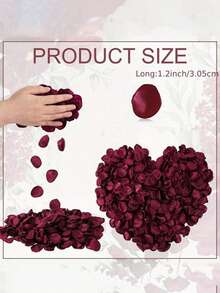 50/100/200/300 pétalas de rosa de seda, bordô, adequadas para cestas de flores de dama de honra em casamentos, decoração de corredor, centros de mesa, confete de festa, chá de panela, decoração romântica à noite, decoração de quarto, decoração doméstica, decoração de banheiro, presente para mulheres, mães