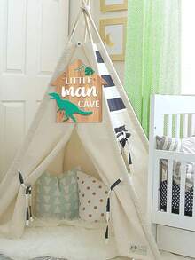 恐龙主题男孩房装饰挂牌，儿童房装饰，装饰牌匾，小人国洞穴标牌，游戏室，婴儿房装饰，男孩礼物 - 彩色 - 查看 6