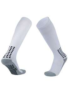 1 Pair Teenager Long Soccer Socks, Professional Anti-Slip Shock Absorbing Sports Socks, Polyester Knit Fabric, Suitable For Teenagers Above 12 Years Old Boys And Girls, All Seasons - Multicolor - View 15