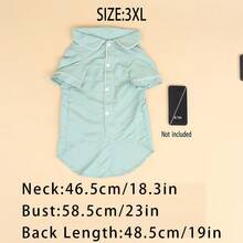 A Pet Non Stretchy, Lightweight, Breathable And Comfortable Home Sleepwear Suitable For Small Dog Breeds Such As Teddy Bears To Wear All Year Round (The Product Is Slightly Smaller, It Is Recommended To Purchase 1-2 Sizes Larger, Please Choose Carefully For Other Dog Breeds) - Green - View 26