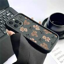 Funda de Teléfono Linda con Patrón de Osos de Peluche, Funda de Teléfono de Lujo, para Modelos de  17, 16, 15, 14, 13, 12, 11 Pro Max, Mini, XR, XS, X, 7, 8 Plus, Diseñada para Protección contra Caídas con una Parte Trasera de TPU Suave. Delgado, resistente a arañazos y a prueba de golpes para mujeres y hombres - 1 pieza - Ver 2