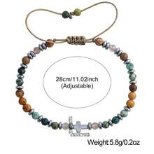 1 pieza Pulsera única de mujer con cuentas de piedras semipreciosas, diseño personalizado adecuado para uso diario, festivales, regalo para ella en su cumpleaños, Año Nuevo, Día de San Valentín - Multicolor - Ver 7