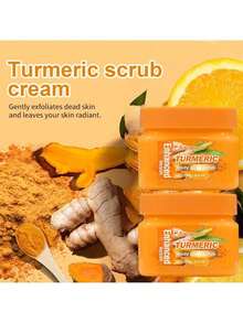 3PCS Turmeric Body Care Gift Set - Exfoliating Scrub, Nourishing Body Wash & Massage Oil, Ideal For Dull, Oily & Blemish-Prone Skin - 薑黃 - 查看 4