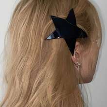 1pc Y2K Star Cute Design Hair Clip Street Witch Claw Clips Hair Claws Hair Barrettes, School Stuff - Nhiều màu - Xem 9