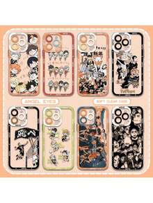 Funda de teléfono de anime Haikyuu de sangre caliente compatible con 15 14 13 12 11 Mini Pro Max X XR XSMax 6S 6 7 8 Plus SE20, funda transparente, funda compatible con funda  17 pro max, funda  17 pro, funda  17, funda  16, funda  16 pro max, funda  15. - TSY-168TB24757402 - Ver 4