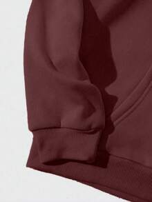 Sudadera hoodie sweatshirt dama mujer gorro capucha manga larga estampado Estrella Espacial otoño invierno - VINO - Ver 3