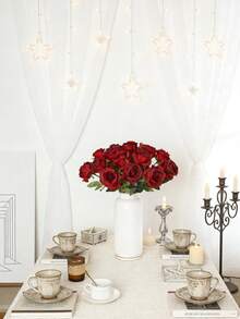 5/16/200pcs 19.7 Inch Artificial Rose Flowers, Fake Bridal Bouquet, Lifelike Velvet Simulation Flowers For Decoration, Valentine's Day Gift, Mother's Day Gift