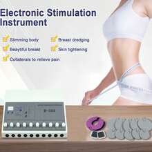 El dispositivo EMS tiene 10 canales de salida de pulso que pueden apuntar a varias áreas al mismo tiempo. Ofrece 4 modos y 3 velocidades ajustables para que usted elija. Los puntos de acupuntura neurológicos para la estabilidad del pulso alivian eficazmente las molestias en todas las partes del cuerpo. Ayuda a dragar los meridianos, aliviar el dolor y la fatiga, apretar la piel y adelgazar. Ampliamente utilizado en cuello, hombro, brazo, pecho, abdomen, espalda, cadera, piernas y otras partes. - Blanco - Ver 2