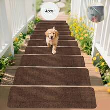 4/8/15pcs Outdoor Stair Non-Slip Mats, Anti-Slip Stair Treads, Suitable For Wooden Stairs, Durable Outdoor Non-Slip Mats, Anti-Slip Stair Treads, Indoor & Outdoor Stair Carpets, Pet-Friendly Outdoor Non-Slip & Scratch-Resistant Stair Mats - Self-Adhesive, Reusable, Prevent Stair Mat Displacement - Easy Installation Stair Treads - Multicolor - View 19