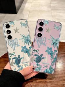 彩色海洋动物软壳手机壳，兼容华为荣耀、红米、三星 Galaxy A04e/12/A13/A14/A34/A50/A52/A53/A54/S21/S22/S23/S24/S25/S25 Ultra/S25 FE/S26/S26 Plus/S26 Ultra/S26 Edge、6A/7A/8A、12T/13T/15T/15T Pro - 無色 - 查看 3