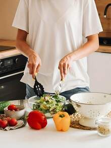 6pcs Silicone Cooking Utensil Set, Heat Resistant, Dishwasher , Suitable For Non-Stick Cookware - Multicolor - View 4