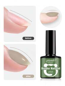Gel Kuku Transparan untuk Penguat Kuku, Gel Ekstensi Kuku, Lapisan Dasar Gel dalam Botol, Gel Ekstensi Kuku UV LED yang Dapat Dilepas - Clear - View 13