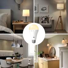 1-2 bóng đèn E26 sạc được kèm điều khiển từ xa, công tắc cảm ứng, chạy bằng pin, có thể điều chỉnh nhiệt độ màu và độ sáng, bóng đèn dự phòng có thể điều chỉnh độ sáng cho đèn tường và đèn bàn, không cần đấu dây phức tạp. - phong cách khác nhau - Xem 10