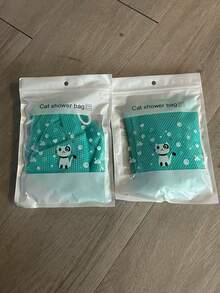 1个宠物网状洗澡袋，狗狗洗澡泡沫网，猫咪洗澡工具，猫狗柔软淋浴袋，适用于幼猫、幼犬、小型动物