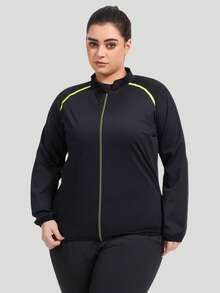 Baju Sauna Wanita Ukuran Besar, Pakaian Dalam Pembentuk Tubuh, Lapisan Dasar, Atasan Pakaian Olahraga Lengan Panjang - Hitam - View 2