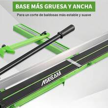 Cortador de Azulejos Manual con Guía Láser de 120 Cm y Rodamiento de Bolas para Proyectos Domésticos y Profesionales, Cuchillas de Aleación, Alta Precisión, Placa de Mango Dividida, Placa de Mango Removible, Duradero, con Posicionamiento Láser Infrarrojo. - Verde - Ver 7