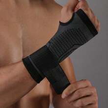 Sportowy bandaż kompresyjny na nadgarstek, ochraniacz na nadgarstek, rękawice ochronne dla mężczyzn i kobiet, fitness - Czarne - Zobacz 1