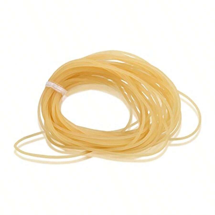SDFG Keenso Banda de Látex de 10 m Tubo de Látex de Catapulta de 2 mm de Diámetro Banda de Goma Redonda Tiro al - Amarillo - Ver 1
