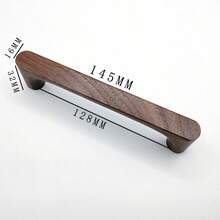 1pc/5pcs Wooden Drawer Pull Handles, Cabinet Door Knobs, Kitchen Cabinet Drawer Pulls - Multicolor - View 13