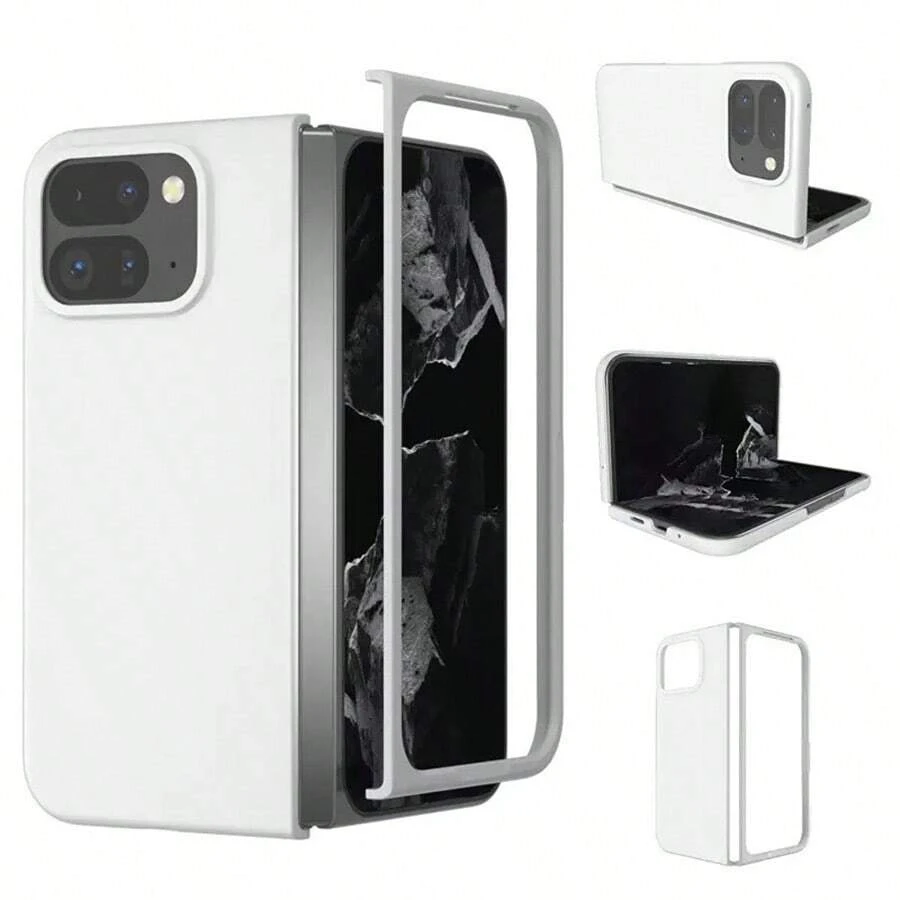 Googe Pixel 10 9 Pro Fold ケース カバー ワイヤレス充電 全面保護 カメラ保護 キズ防止 Googl Pixel 10 Pro Fold 保護ケース Googl Pixel 10 Pro Fold 保護カバー 指紋防止 液晶面保護 傷防止 PC シンプル グーグルピクセル フォールド 10 スマホケース 純色 おしゃれ - ホワイト - チェックする 1