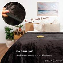 Passion Velvety Waterproof Blanket, Black Large 140 X 100 Cm, Soft Waterproof Mattress Protector, Period Stain Proo... - Black Large 140 X 100 cm - View 8