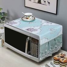 1pc Fabric Microwave Oven Cover, Dust Cover For Oven, Women's Day, Travel Essentials, Wedding Favors, Y2k, Bedroom, Car Accessories Women, Kitchen Decor,Wedding,Y2k,Party - Multicolor - View 8