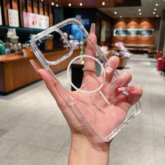 Funda de teléfono transparente compatible con Apple 16 Pro Max, 16e, 15, 14, 13, 12, 11