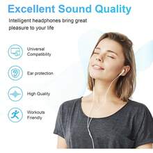 2026 Hot Wired Earbuds 2 Pack, Earbuds HiFi Stereo Wired Earphones Headphones With Microphone Volume Control Compatible With IPad, Laptop, MP3, Android Smartphones, Fits All 3.5mm Jack Device - USB-C - Xem 6