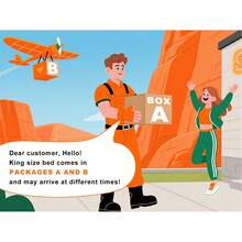 EnHomee Full/Queen/King Size LED Bed Frame With 4 Storage Drawers & Charging Station Platform Bed Frame With Upholstered Storage Headboard No Noise, No Box Spring Needed, Rustic Brown - 鏽棕色 - 查看 8