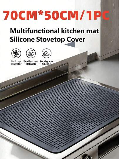 A Two-In-One Silicone Tableware Water-Draining And Heat-Insulating Pad For Christmas Decoration In The Kitchen - Heat-Resistant And Anti-Slip Pad, Suitable For Kitchen Countertops, Sinks And Drawer Linings Tabla