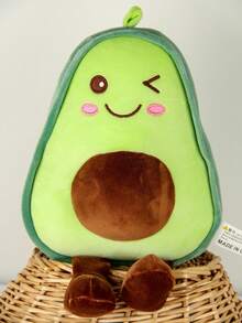 11.8 Inch/30cm Cute Plush Avocado Stuffed Doll, Soft Fruit Shaped Pillow Doll, Fluffy Plush Fruit Doll, Huggable Cute Plush Doll, Suitable As Gift For Friends, Valentine's Day, Christmas, Party, Mother's Day, Halloween, Children Pillow, Plush Doll, Avocado Themed Gift - Multicolor - View 7