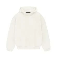 ESSENTIALS Fear Of God Hoodie Unisex Pullover Hoodie, Men&Women Oversized Fit, Relaxed, Comfortable Fit Through The Body, Streetwear Styling With Function Pockets Embrace A Modern, Color: Light Grey Heather, Black, Charcoal, Apricot, White - 白色 - 查看 16
