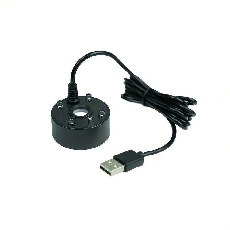 USB供电水族箱喷雾器，带可调节支架 - 高雾量景观喷雾装置，适用于鱼缸、盆景、加湿器、喷雾喷嘴、多色LED喷雾装置，适用于水族箱植物和鱼类，水族箱装饰，神秘装饰 - 彩色 - 查看 11