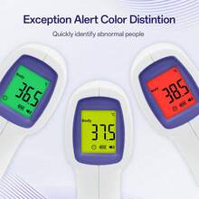 MAMIJOY 1pc Non-Contact Infrared Thermometer, Measures Body Temperature, With Large LED Display (Batteries Not Included), High Precision Digital Infrared Thermometer - White - View 5